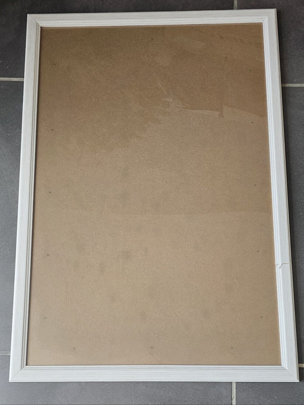 MOUDAMION White Woodgrain 20x30 Poster & Picture Frame